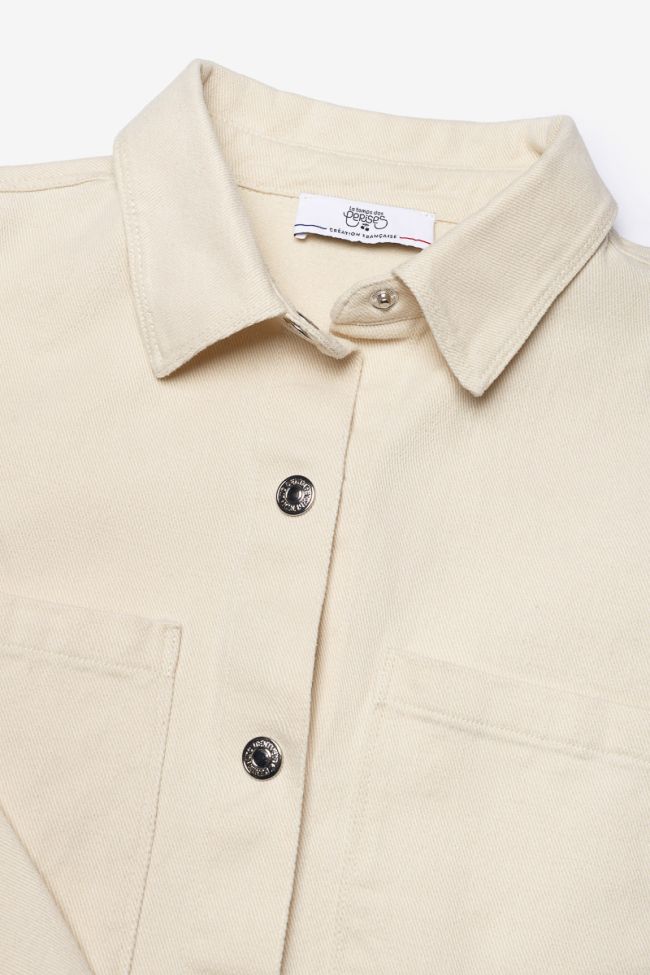 Veste Nagegi en jeans crème