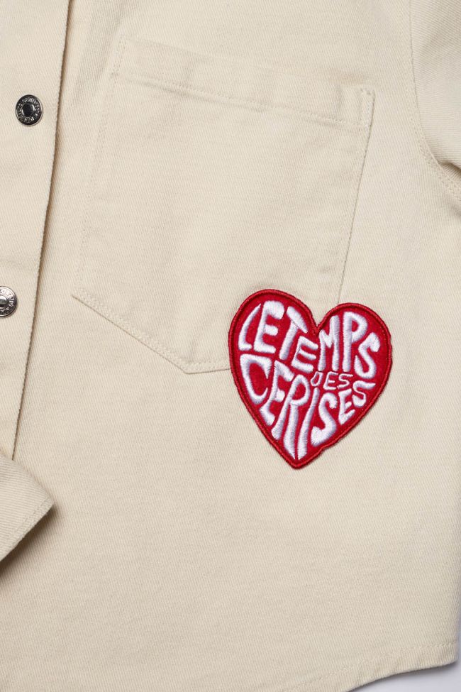 Veste Nagegi en jeans crème