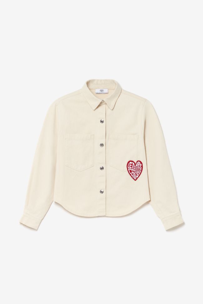 Veste Nagegi en jeans crème