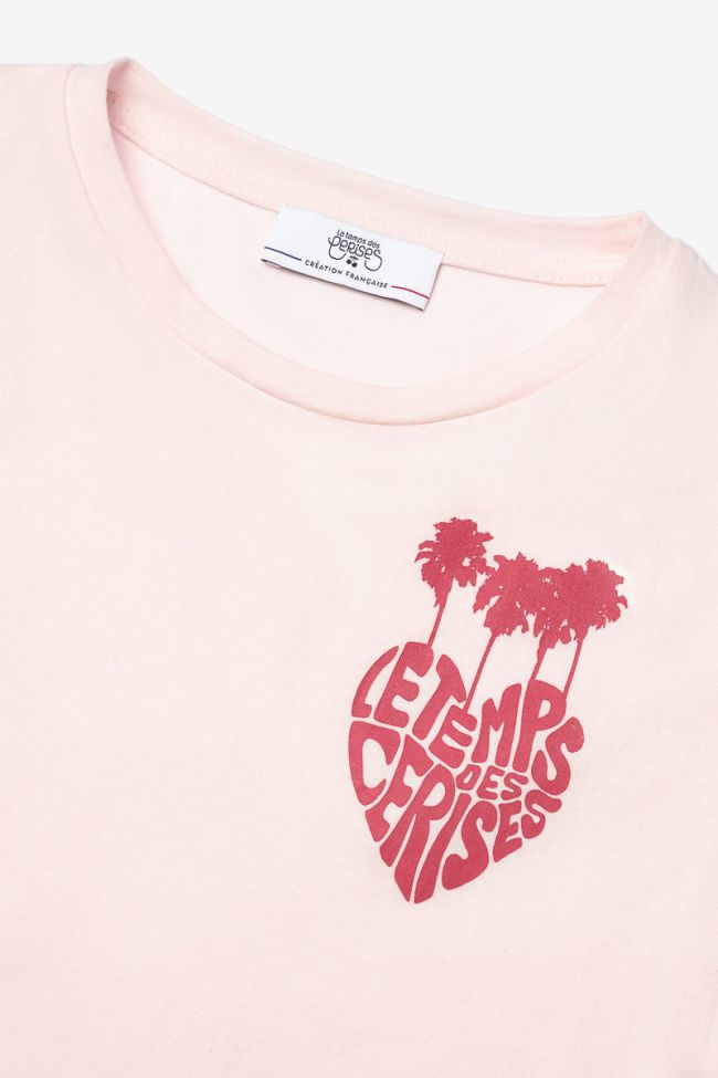 T-shirt Palmagi rose clair