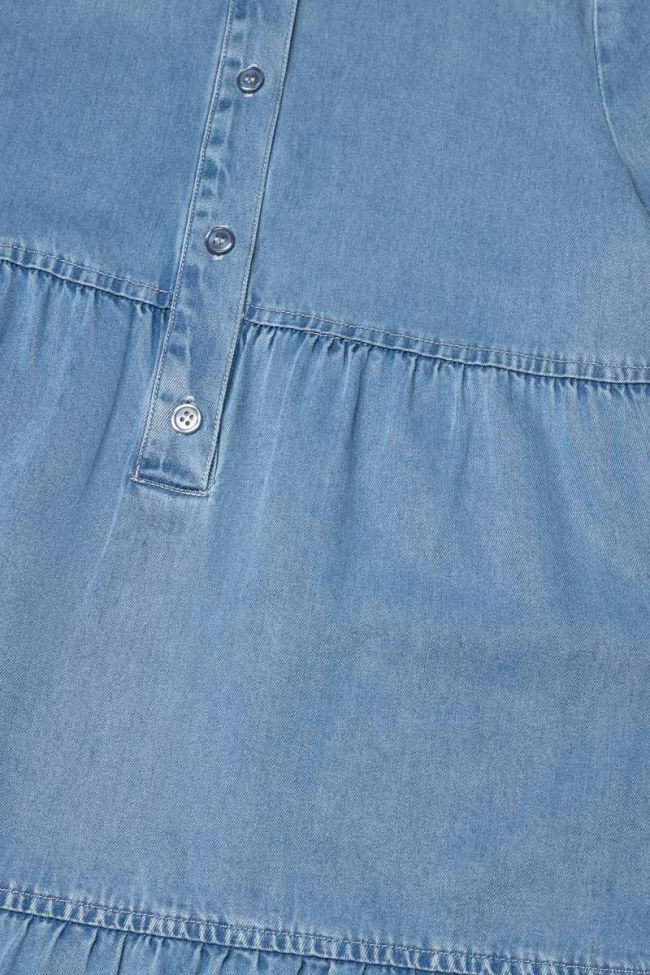 Robe Sunogi en tencel bleu denim