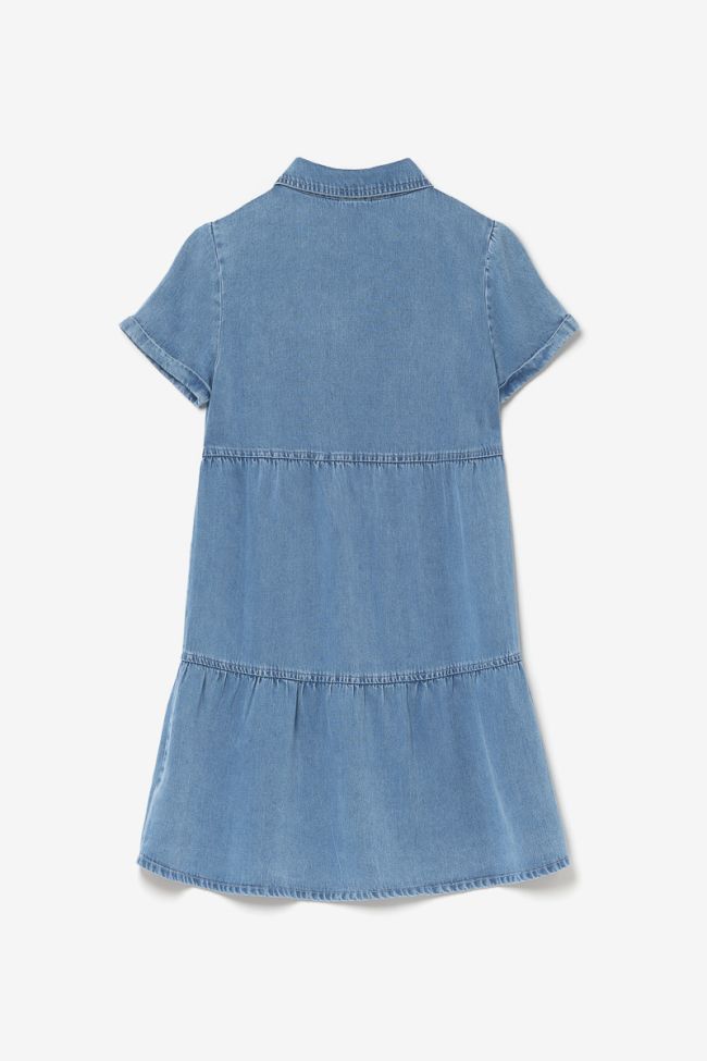 Robe Sunogi en tencel bleu denim