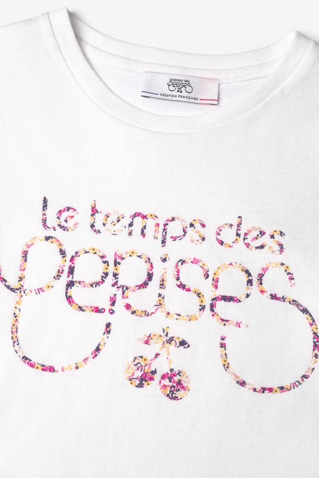 T-shirt Wandagi blanc imprimé