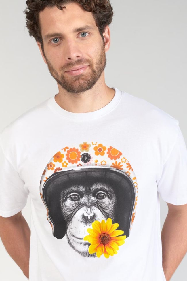 T-shirt Andler blanc imprimé