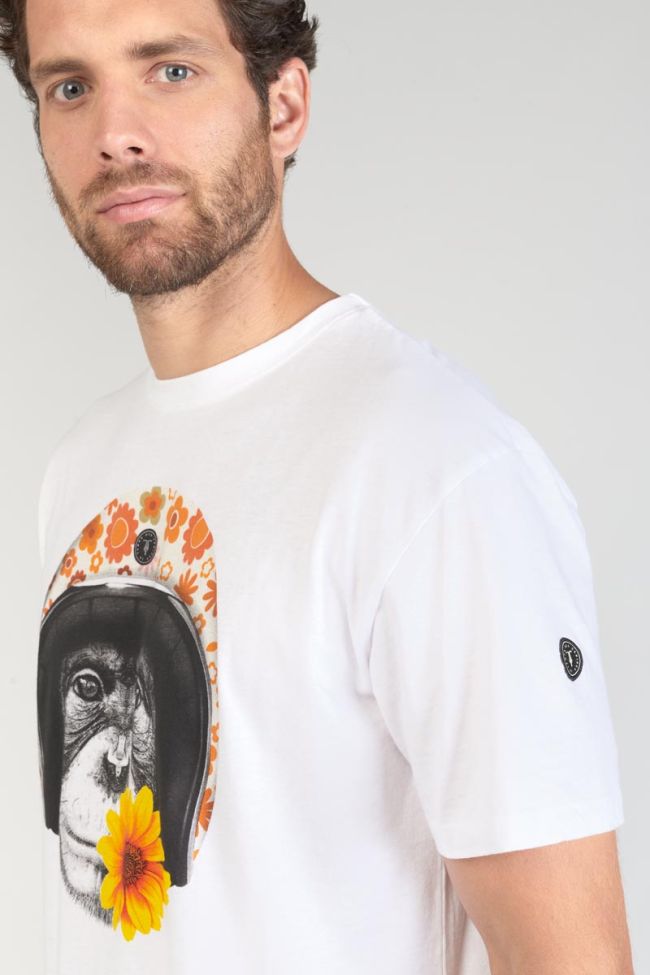 T-shirt Andler blanc imprimé
