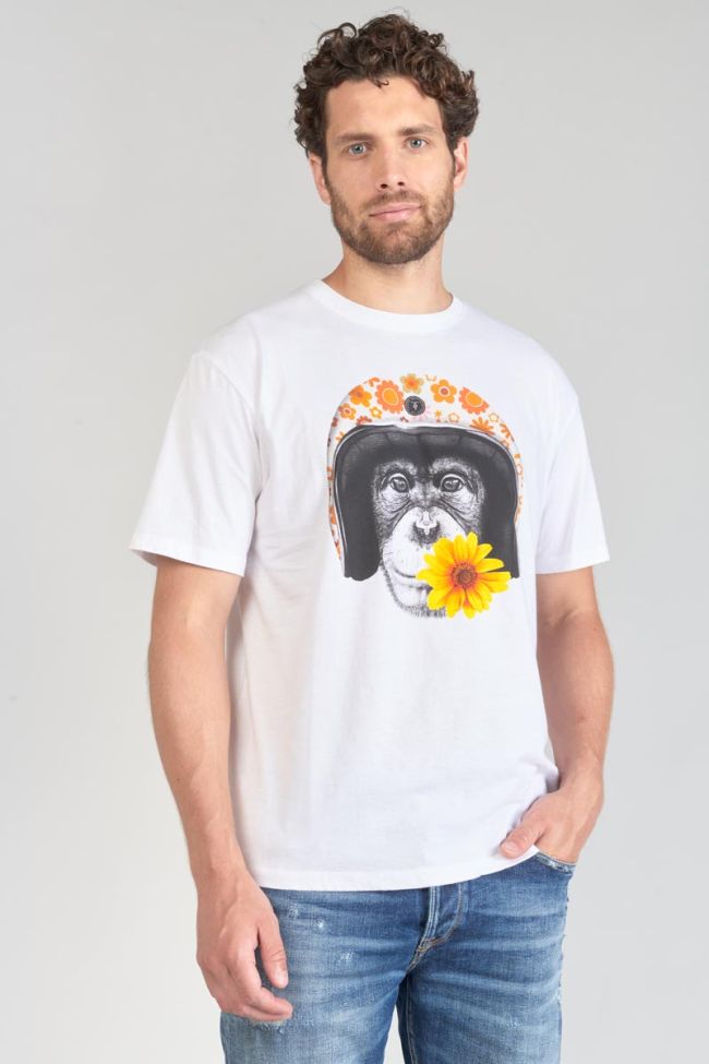 T-shirt Andler blanc imprimé