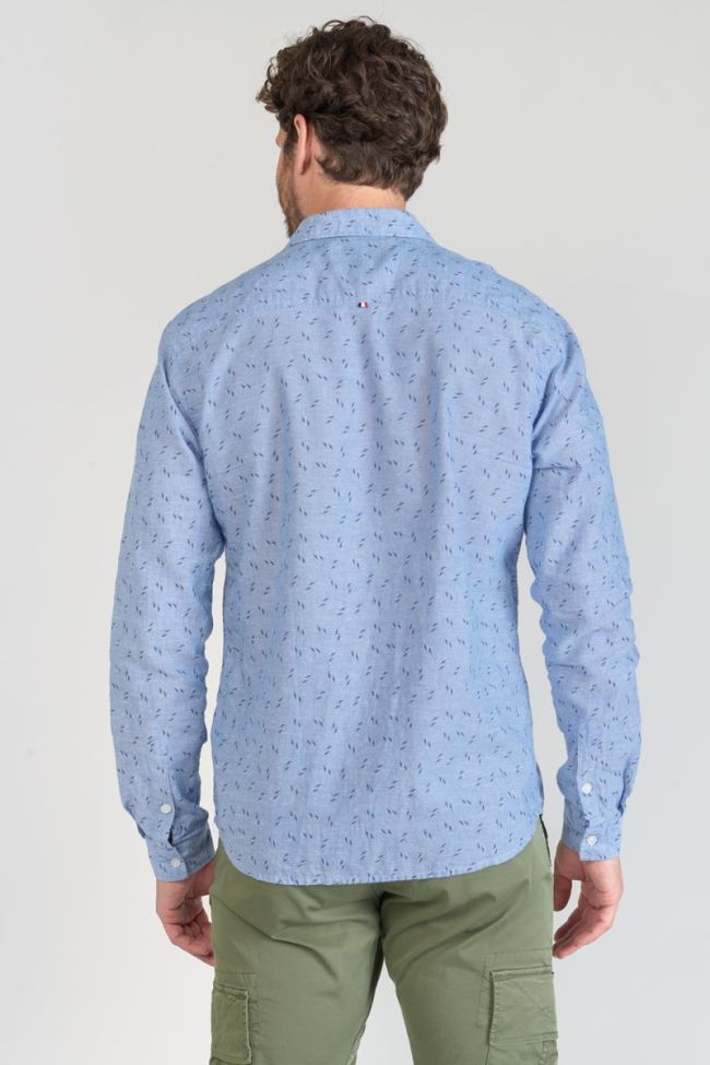 Chemise Arpe en lin mélangé bleu ciel