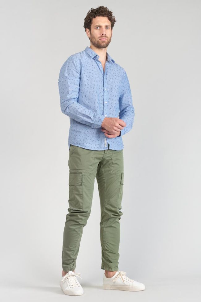 Chemise Arpe en lin mélangé bleu ciel