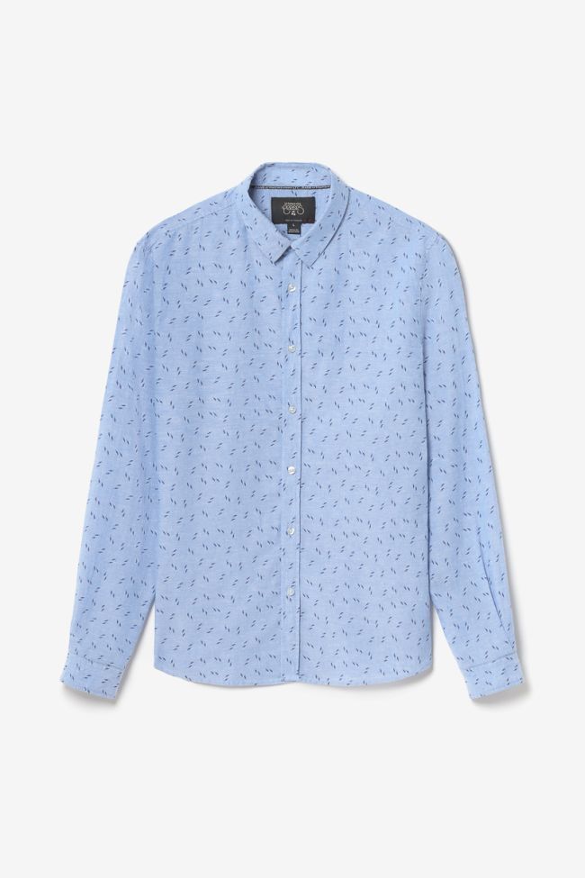 Chemise Arpe en lin mélangé bleu ciel