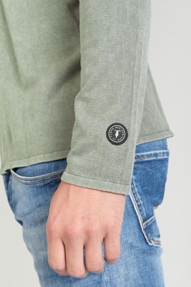 Pull Bivor kaki délavé