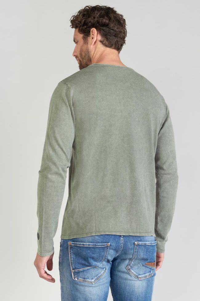 Pull Bivor kaki délavé