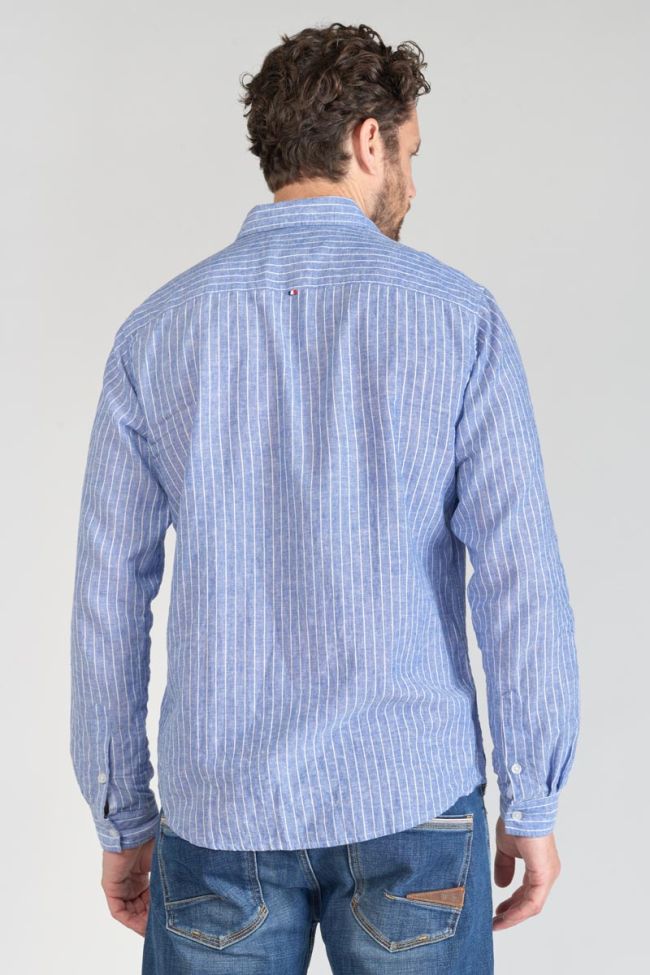 Chemise Bolko en lin mélangé bleu ciel