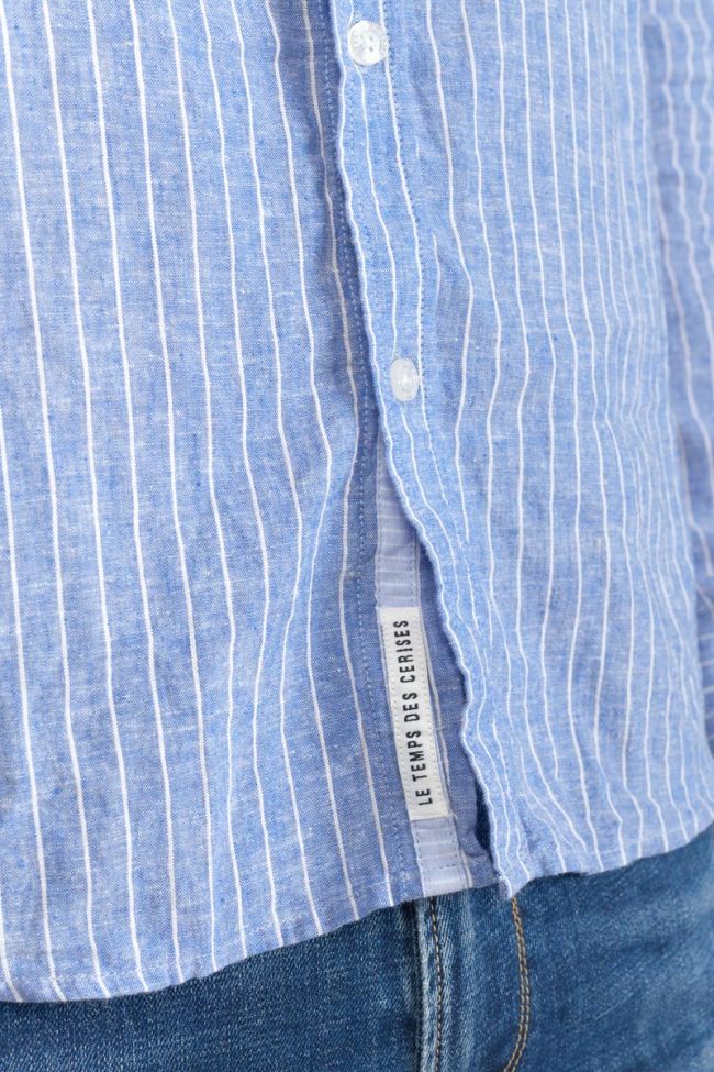 Chemise Bolko en lin mélangé bleu ciel