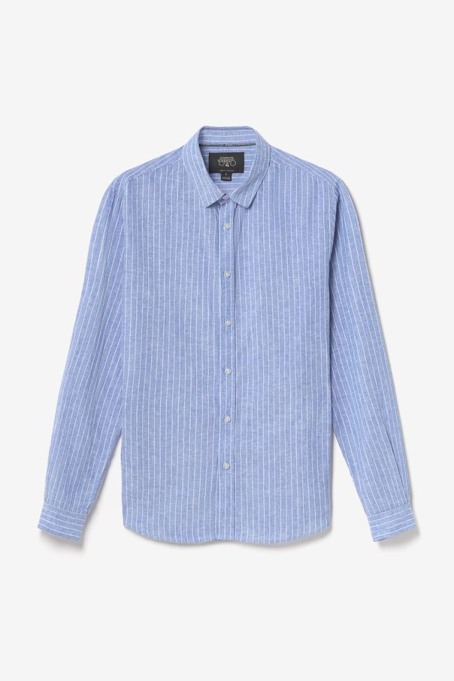 Chemise Bolko en lin mélangé bleu ciel
