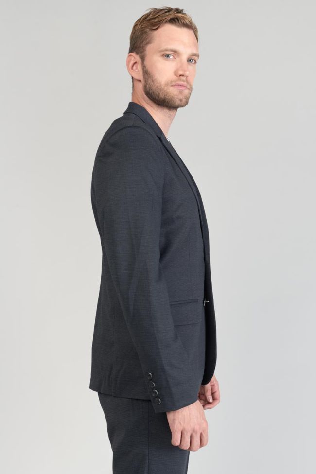 Blazer Cinel noir chiné bleu