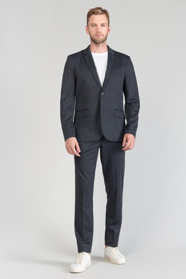 Blazer Cinel noir chiné bleu