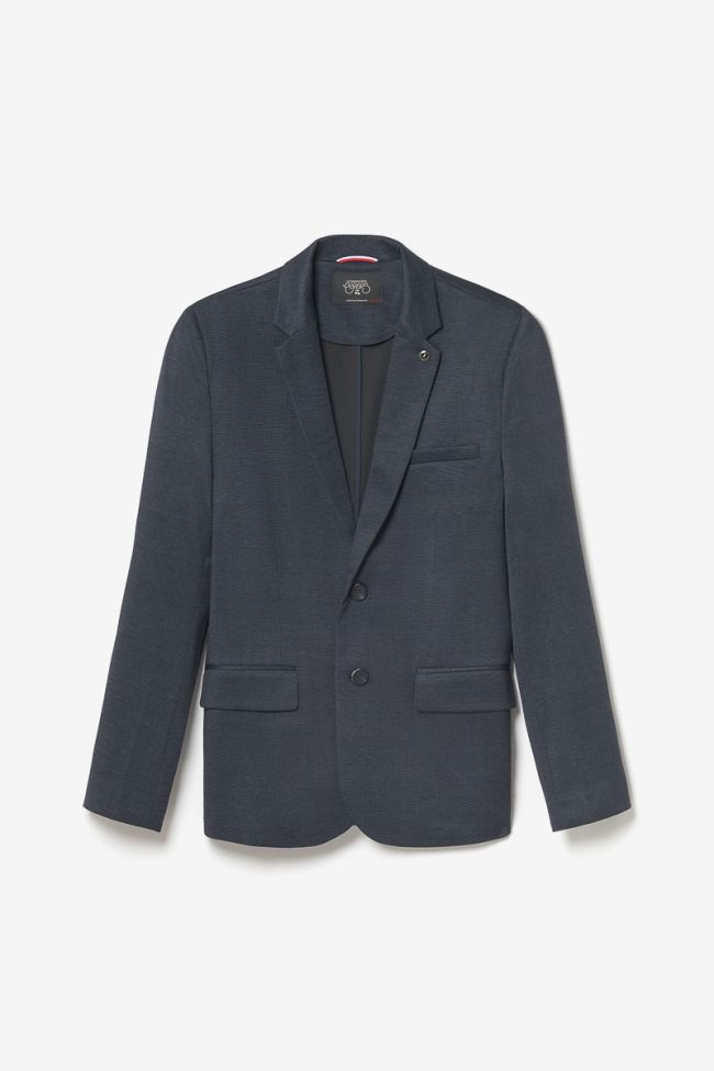 Blazer Cinel noir chiné bleu