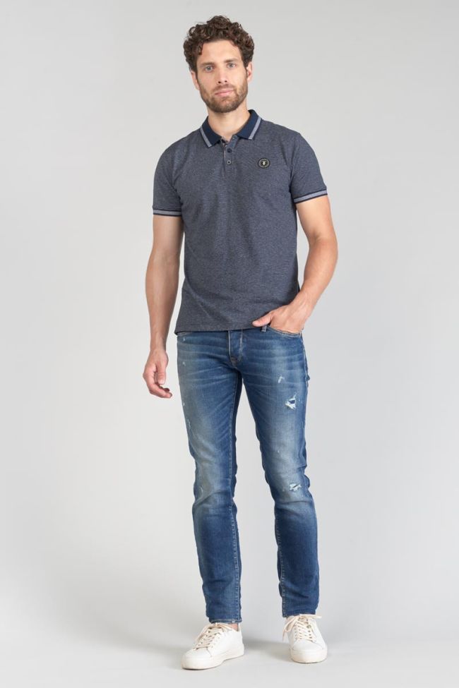 Polo Drime à rayures bleu marine