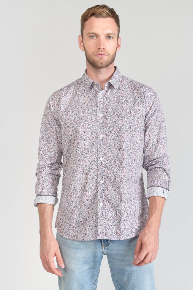 Chemise Flam à motif fleuri rose