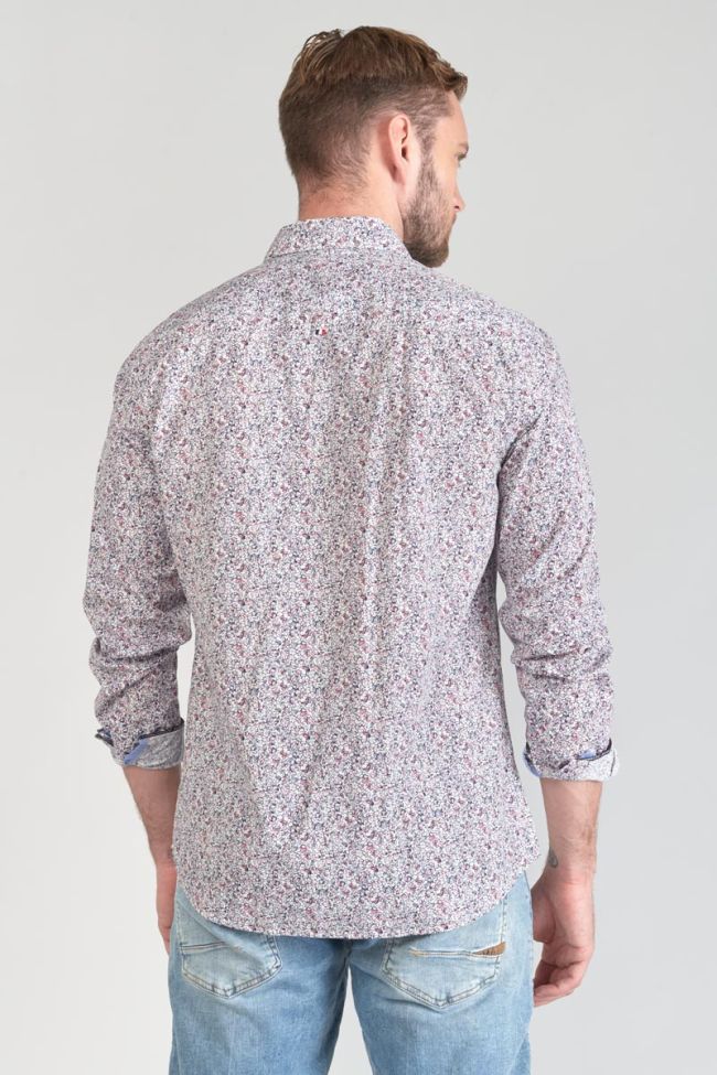 Chemise Flam à motif fleuri rose