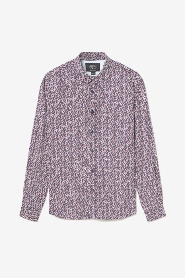 Chemise Floy à motif fleuri rouge