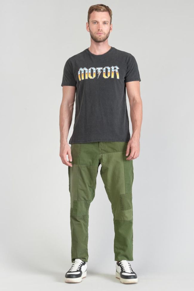 T-shirt Gabrent gris délavé imprimé