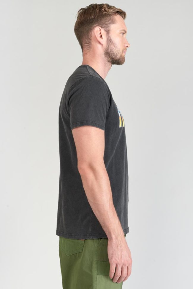 T-shirt Gabrent gris délavé imprimé