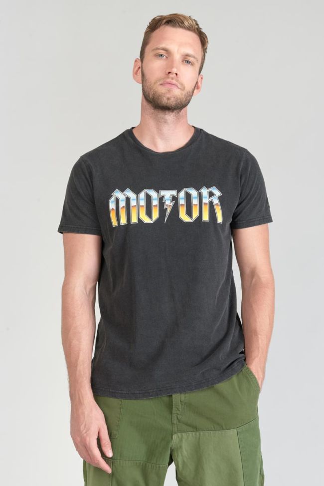 T-shirt Gabrent gris délavé imprimé