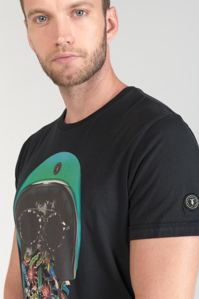 T-shirt Gregor noir imprimé