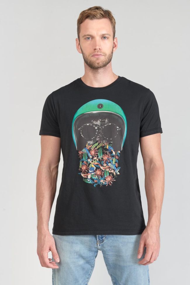 T-shirt Gregor noir imprimé