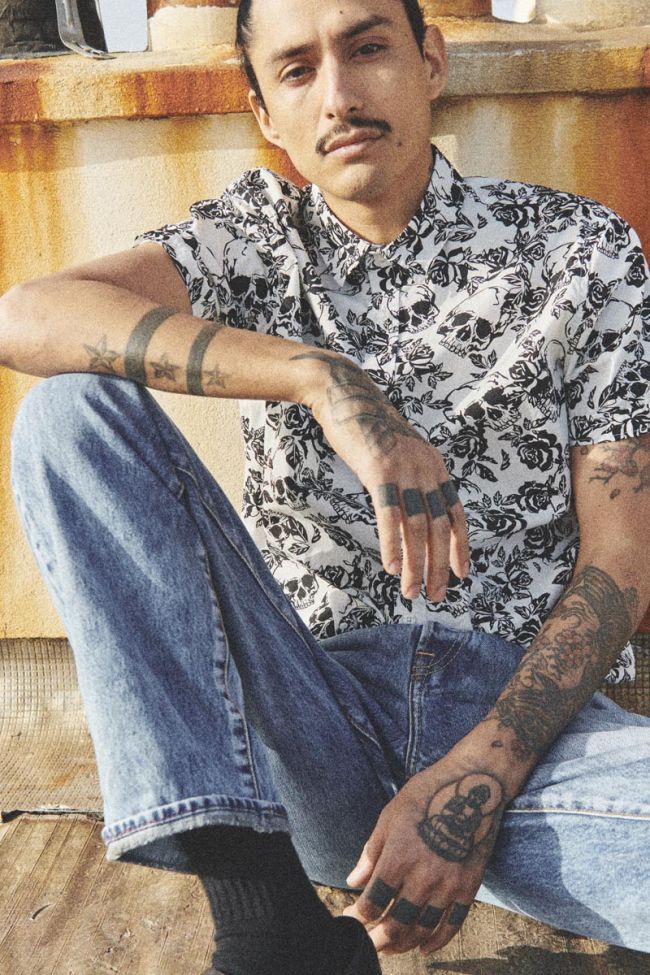 Chemise Krift à motif crâne