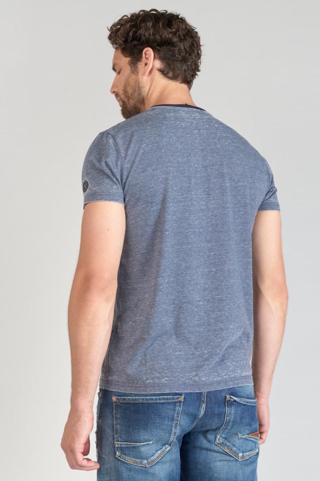 T-shirt Mavoc bleu chiné délavé