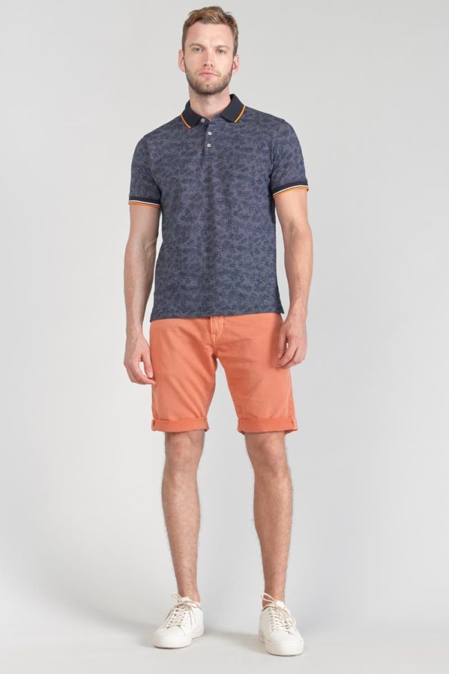 Polo Nevor jacquard à motif feuilles