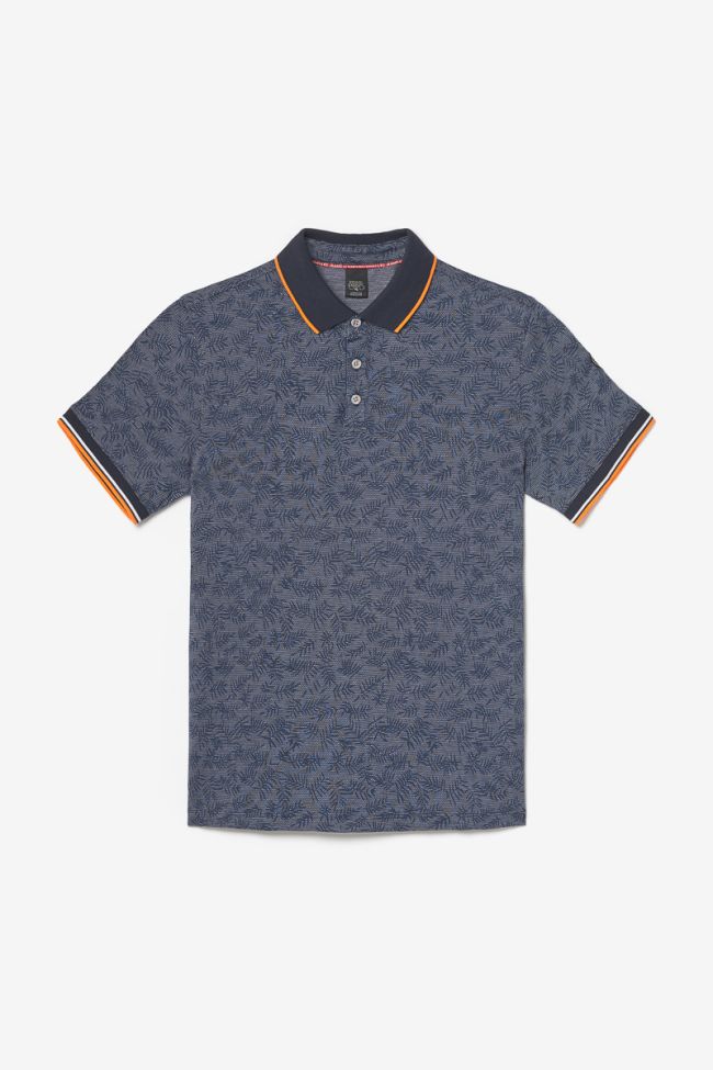 Polo Nevor jacquard à motif feuilles