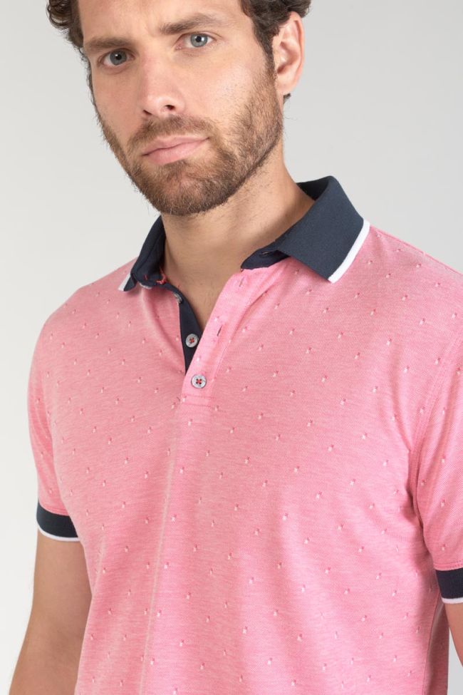 Polo Novil en jacquard rose