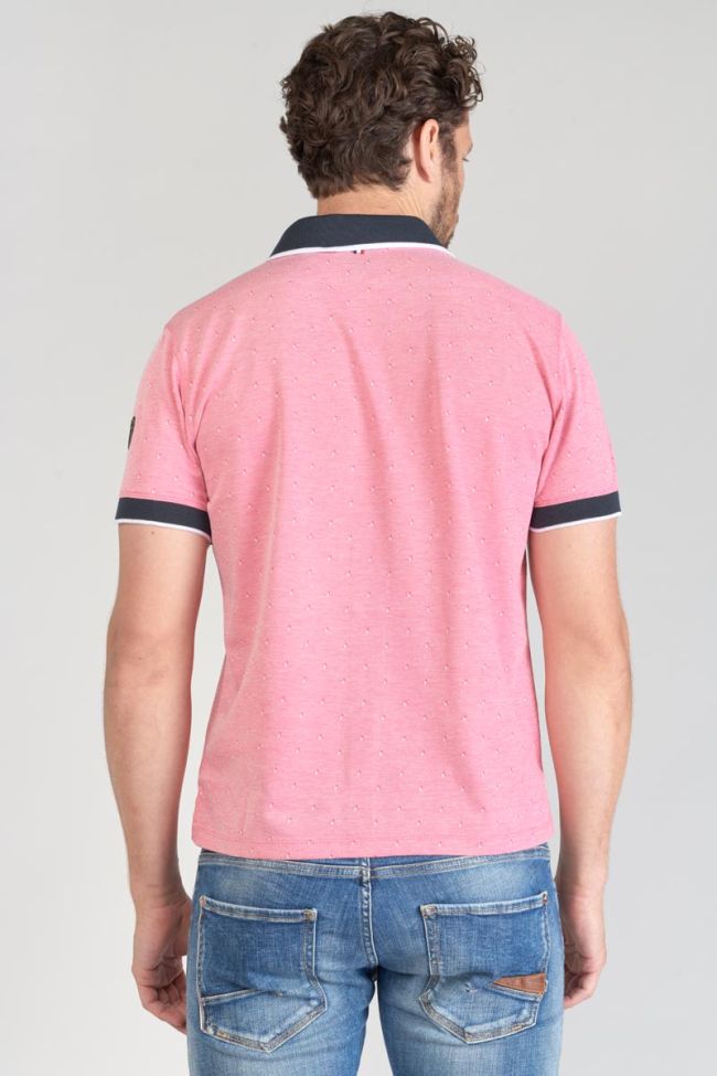 Polo Novil en jacquard rose