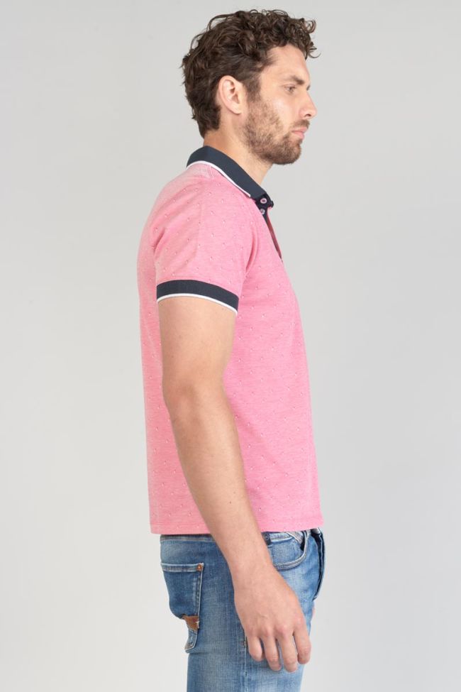 Polo Novil en jacquard rose