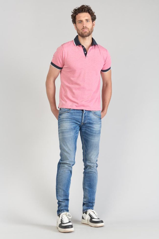Polo Novil en jacquard rose