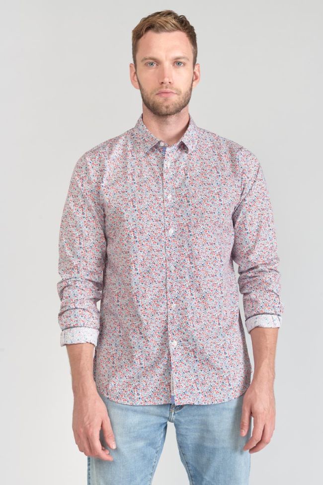 Chemise Rodel à motif fleuri rouge et bleu