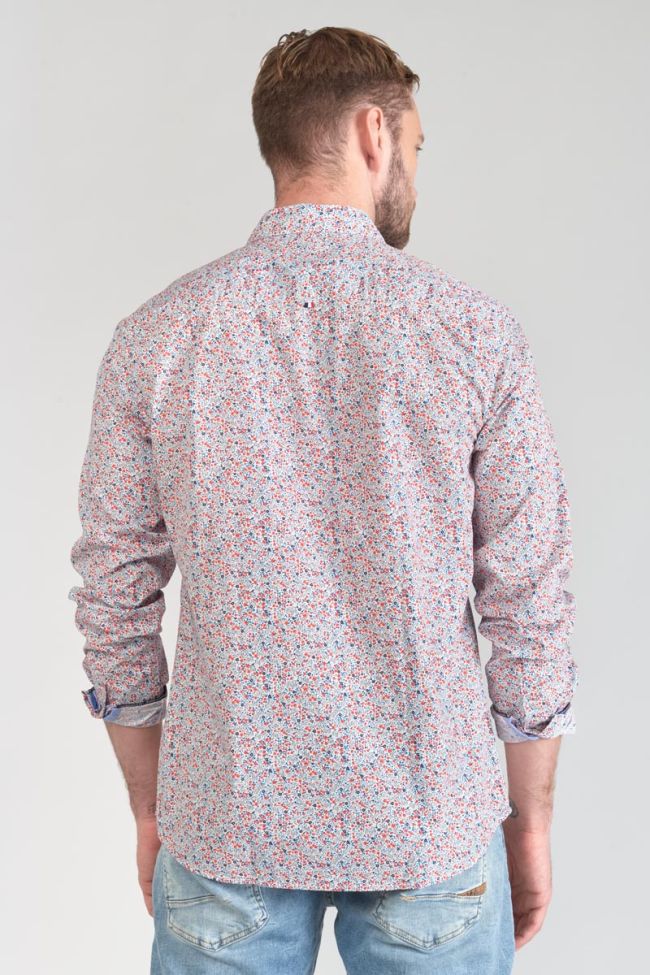 Chemise Rodel à motif fleuri rouge et bleu