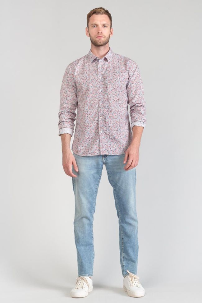 Chemise Rodel à motif fleuri rouge et bleu