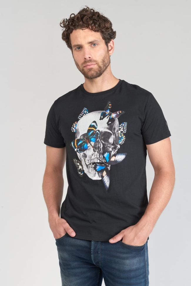 T-shirt Usma noir imprimé