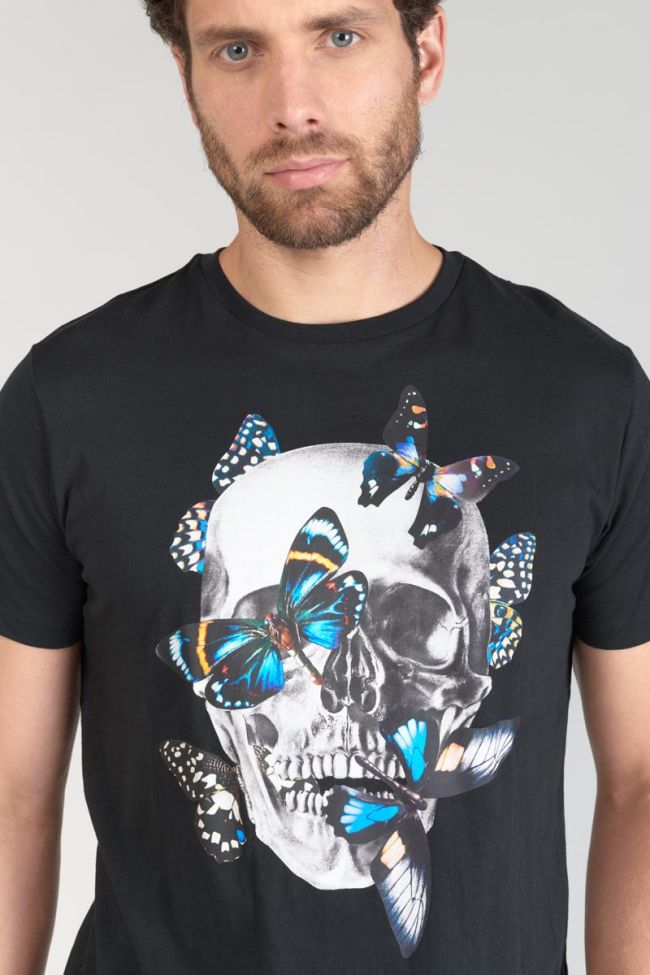 T-shirt Usma noir imprimé