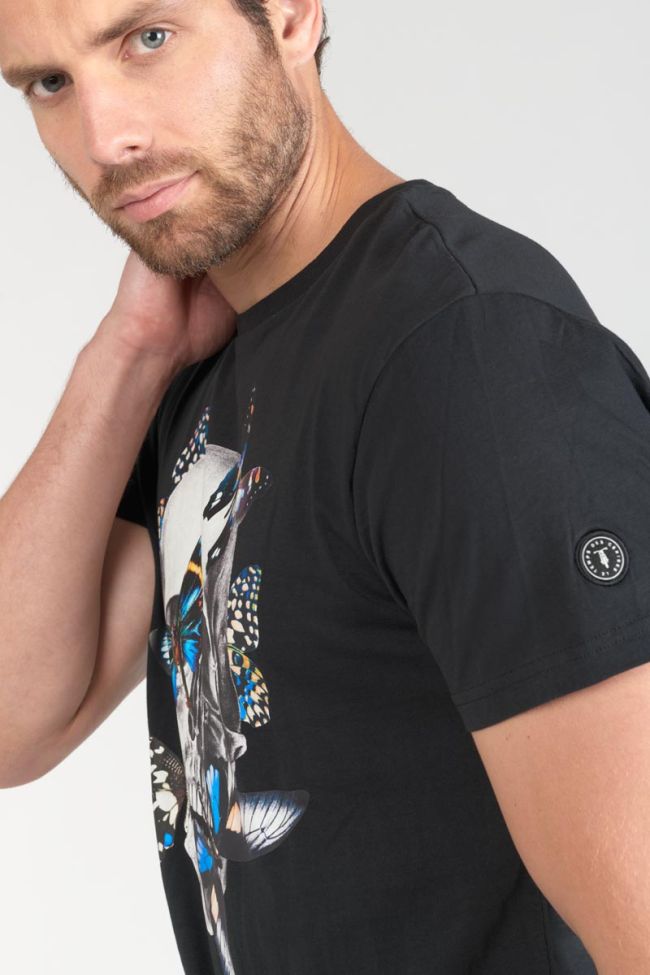 T-shirt Usma noir imprimé