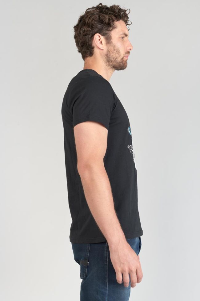 T-shirt Usma noir imprimé