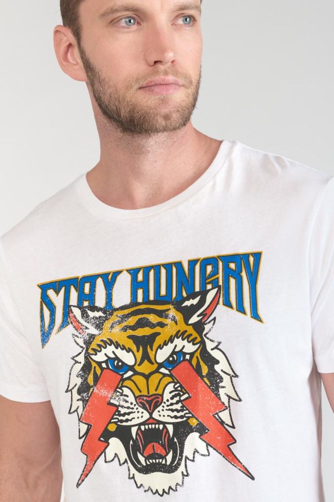 T-shirt Yair blanc imprimé