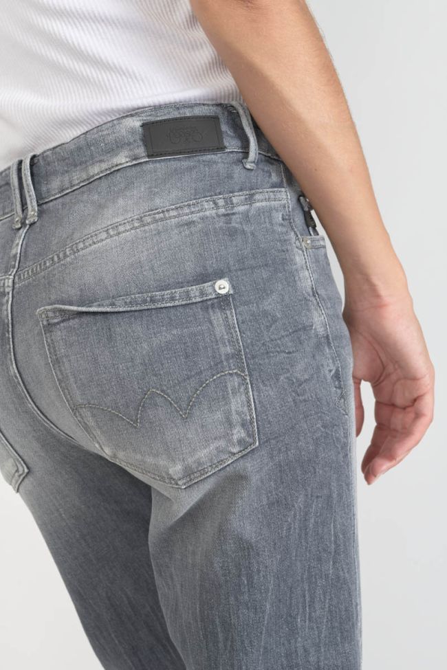 Jeans 400/18 mom Basic taille haute 7/8ème gris N°3