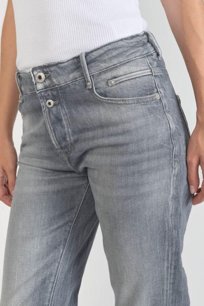 Jeans 400/18 mom Basic taille haute 7/8ème gris N°3