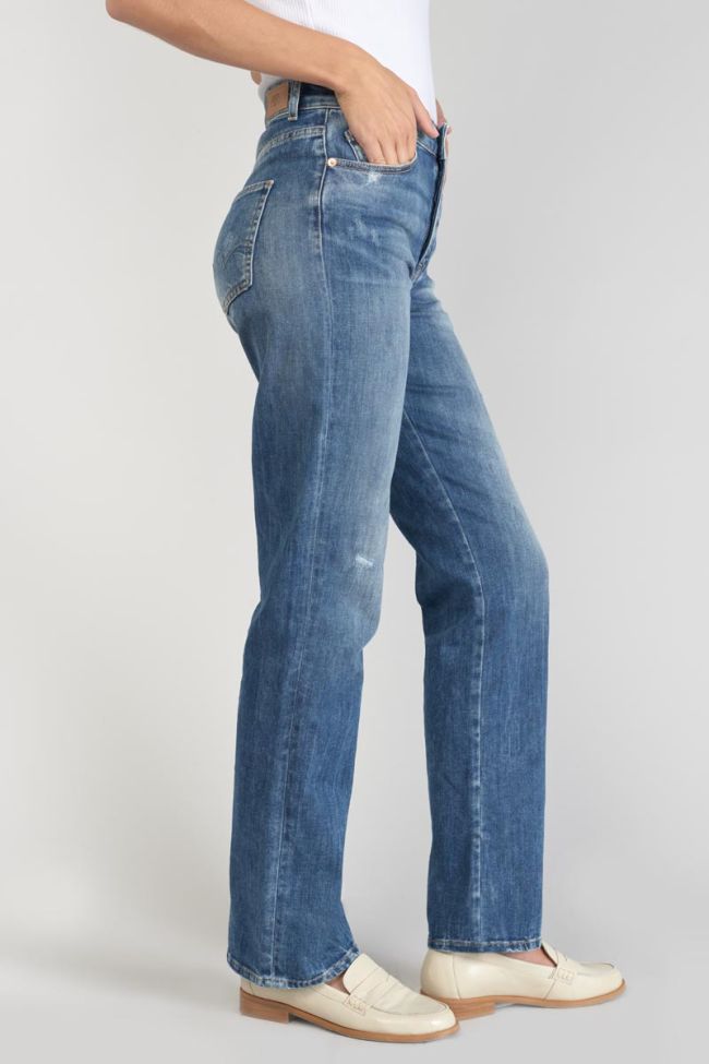 Jeans 400/19 mom Luxe taille haute destroy bleu N°2