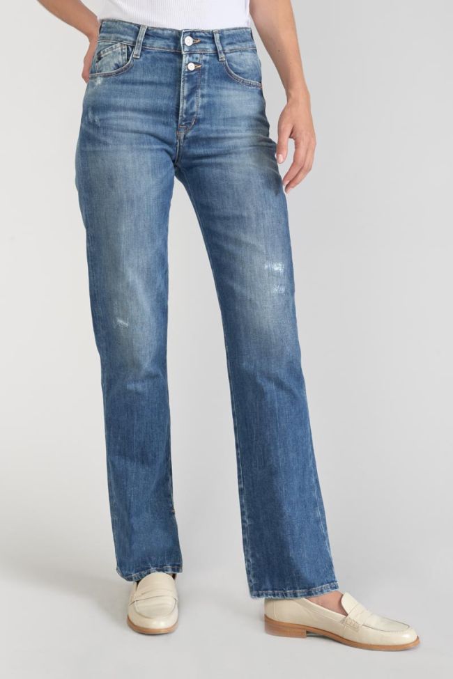 Jeans 400/19 mom Luxe taille haute destroy bleu N°2